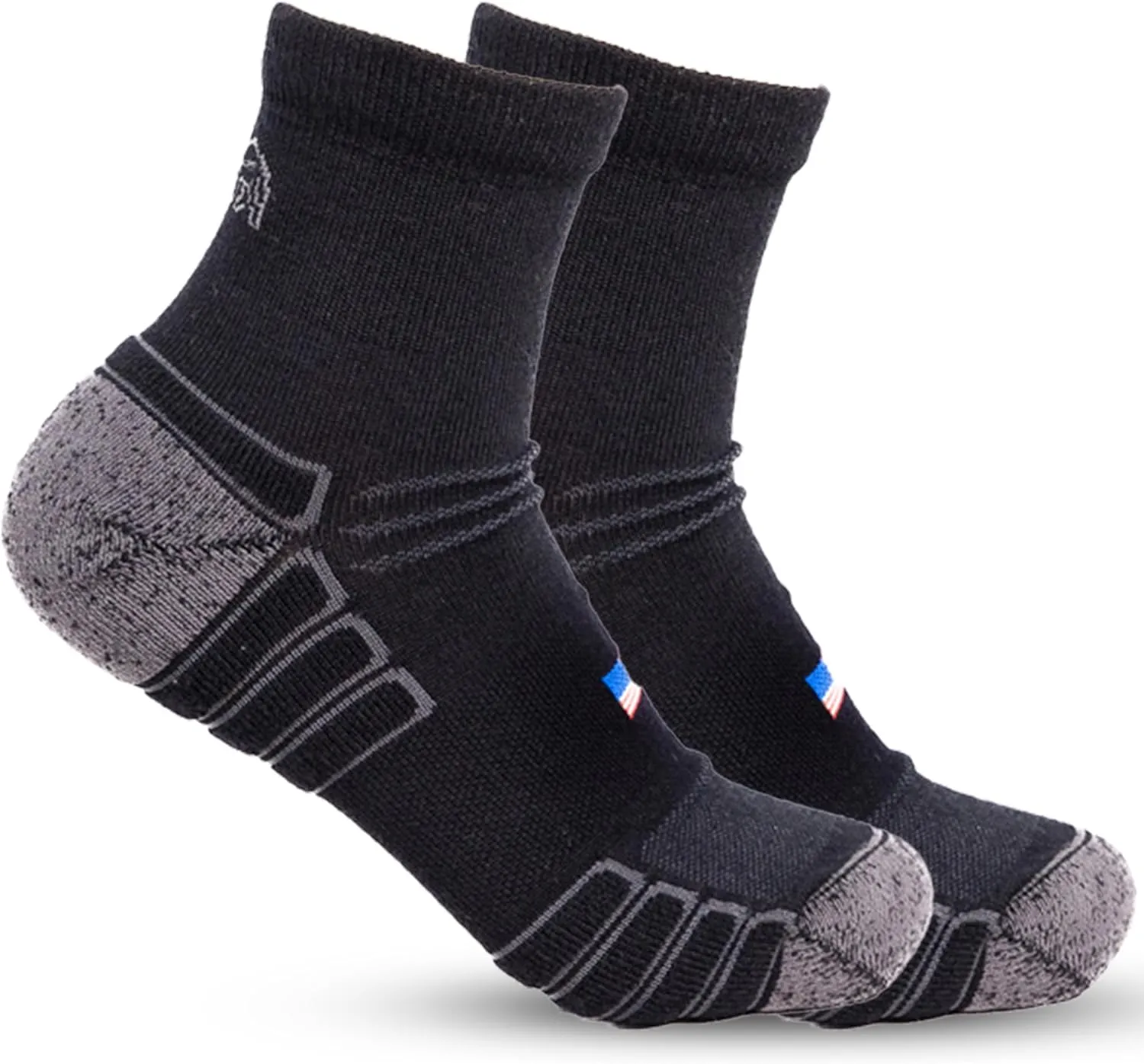 Ankle Work Socks ?C Sweat-Wicking, Durable Wool Socks for Long Shifts ?C Up to 6" Boots ?C Made in USA