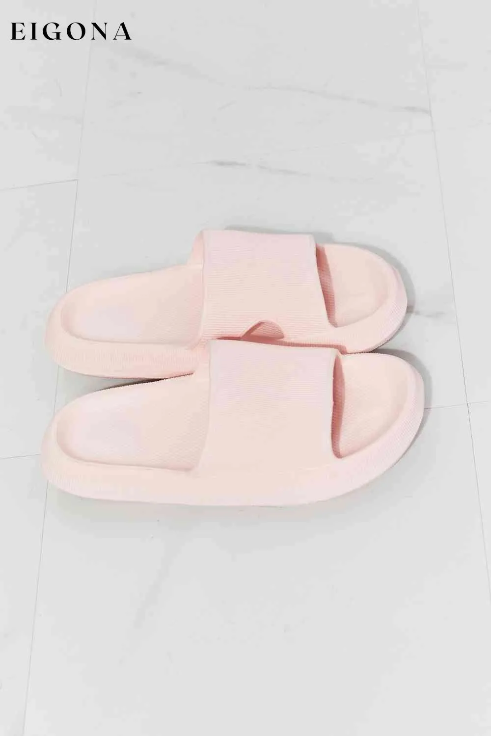 Arms Around Me Open Toe Slide in Pink