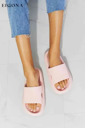 Arms Around Me Open Toe Slide in Pink