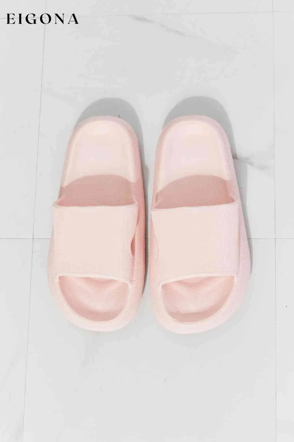 Arms Around Me Open Toe Slide in Pink