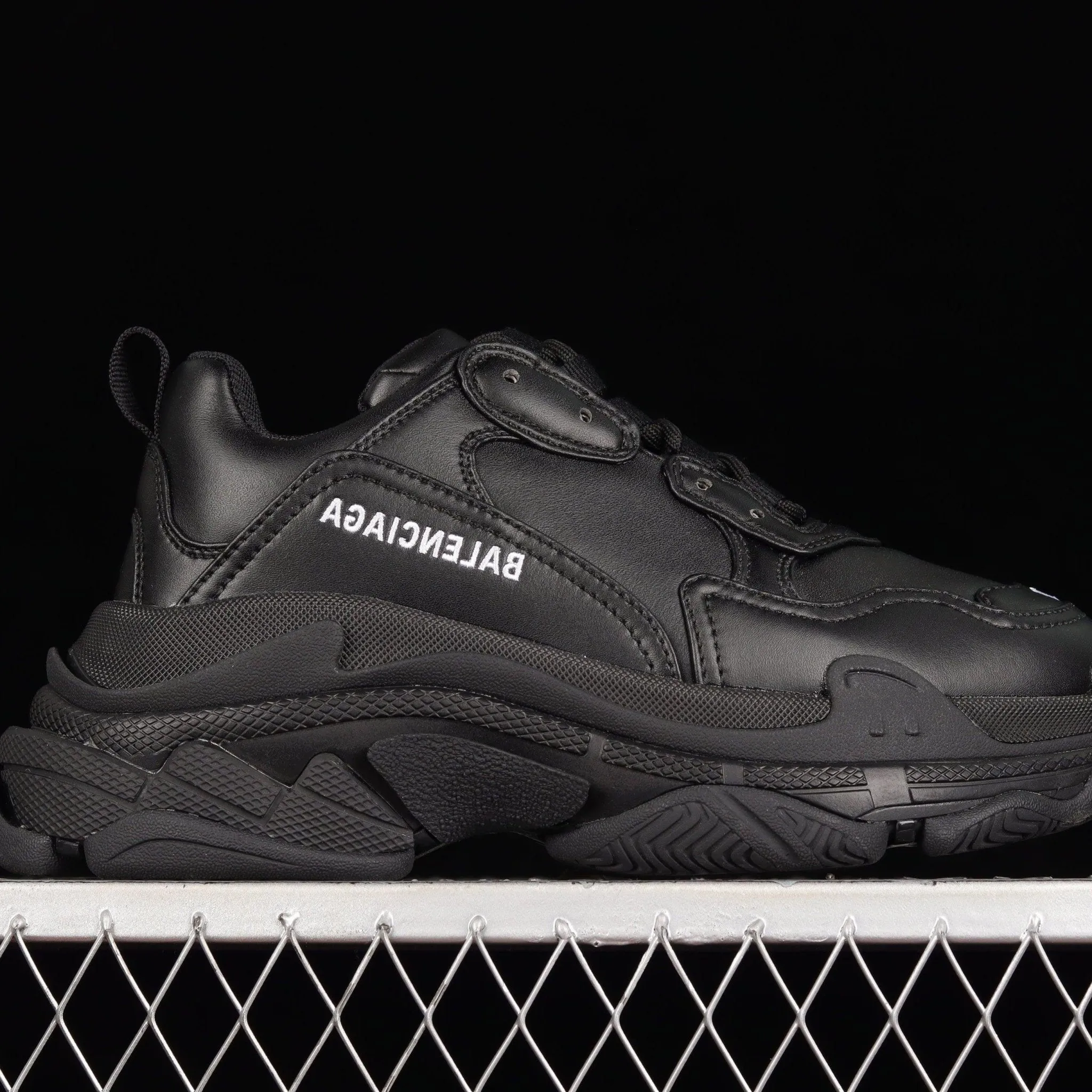 BA Triple S 'Black Leather'