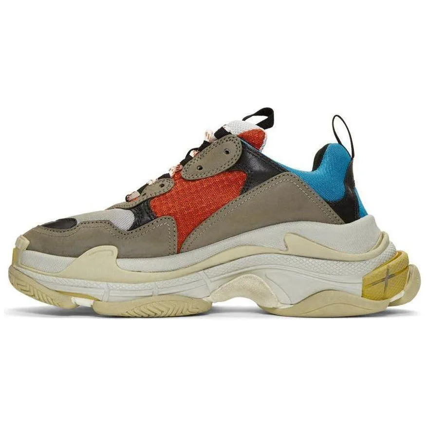 Balen*ciaga Triple-S "Grey/Red/Blue"