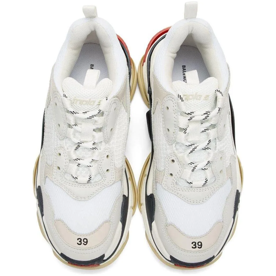 Balen*ciaga Triple-S "White/Red"