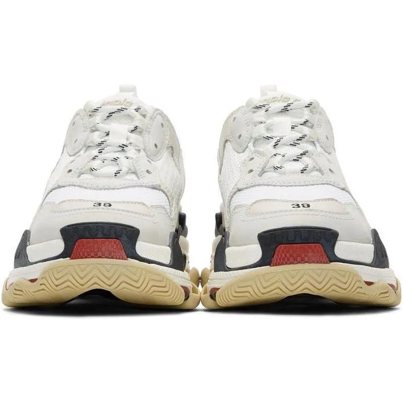 Balen*ciaga Triple-S "White/Red"
