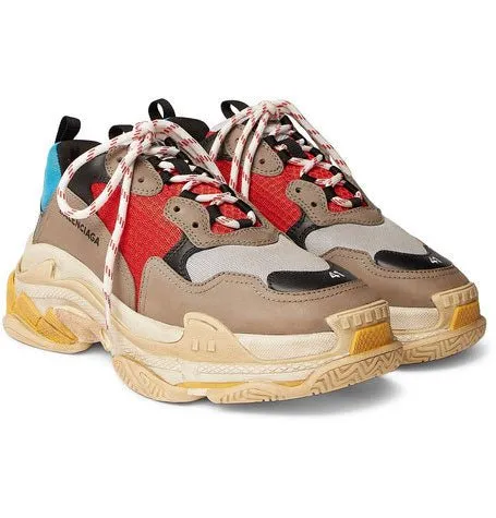 Balenciaga Triple S Replacement Laces - White & Red