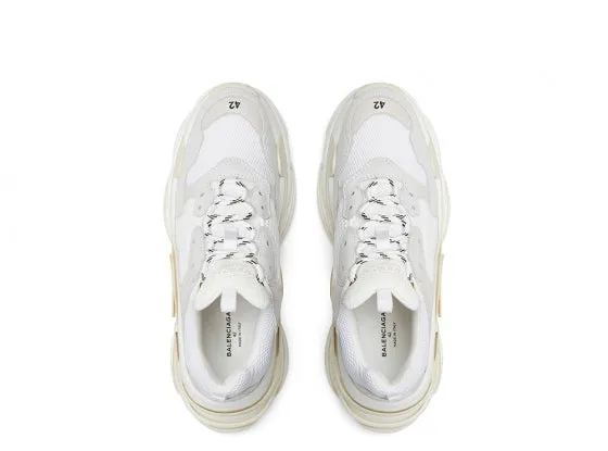BALENCIAGA TRIPLE S TRAINERS WHITE