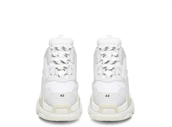 BALENCIAGA TRIPLE S TRAINERS WHITE