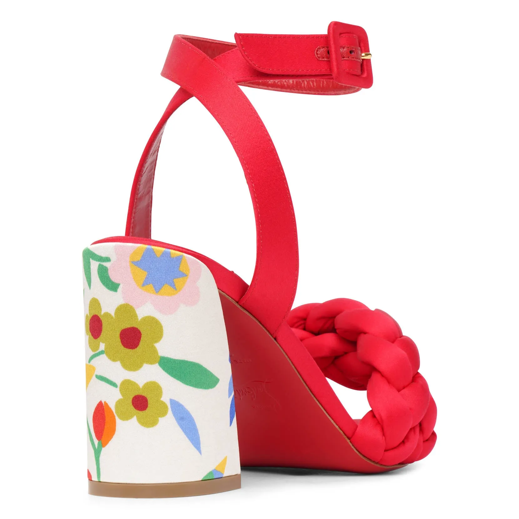 Brio loubi multi satin sandals