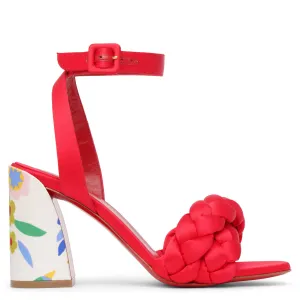 Brio loubi multi satin sandals