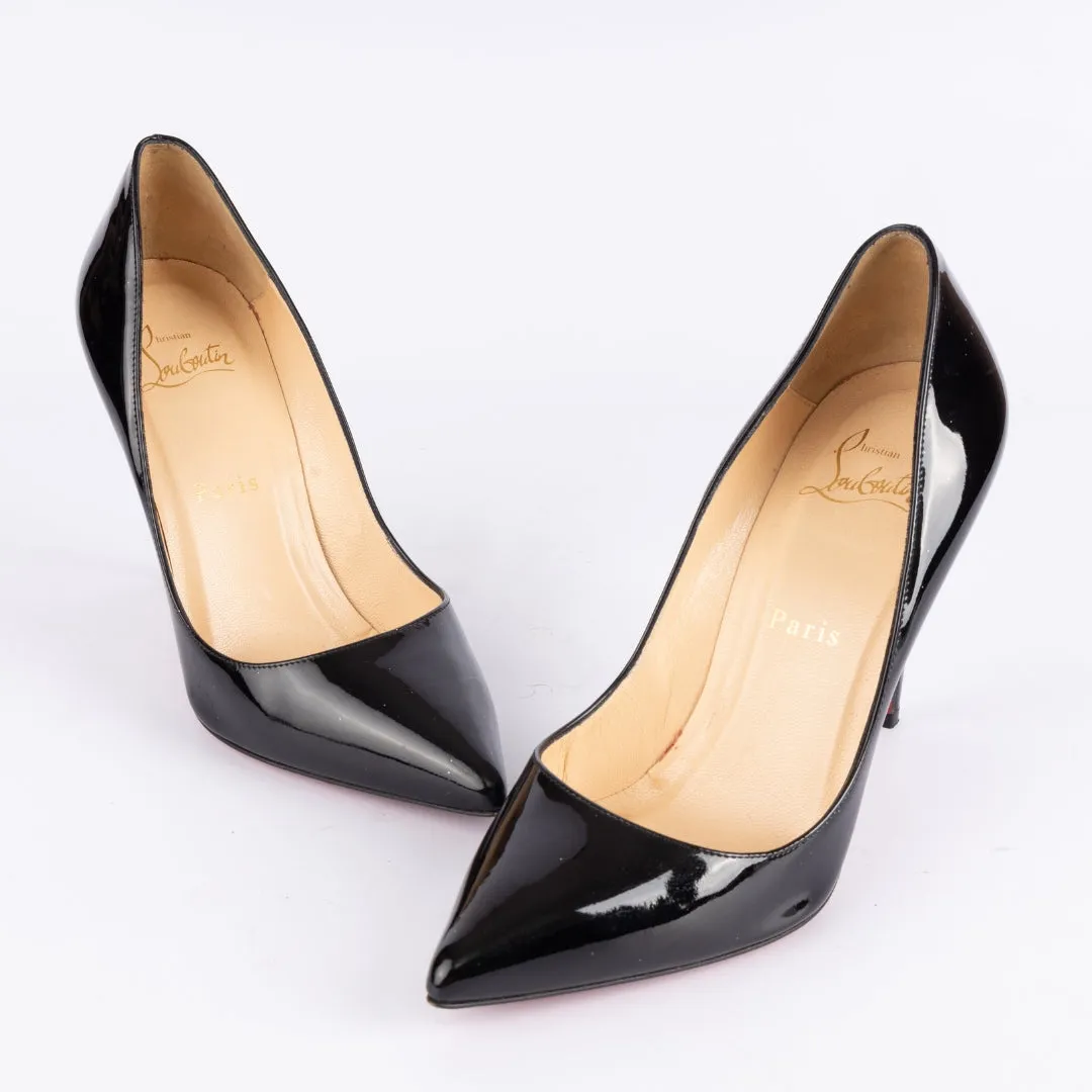 Christian Louboutin Black Patent Leather Pigalle Pumps