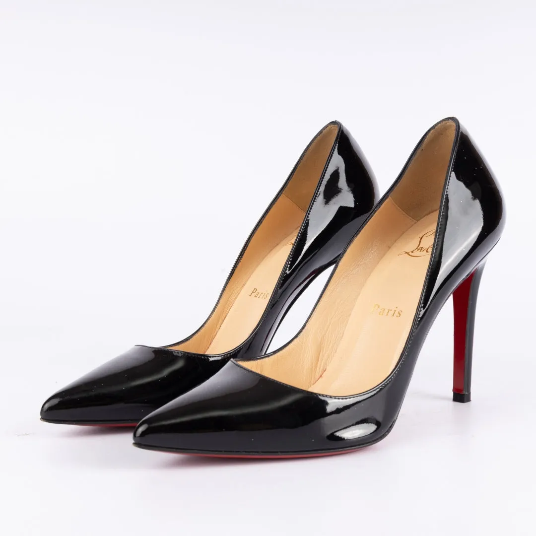 Christian Louboutin Black Patent Leather Pigalle Pumps