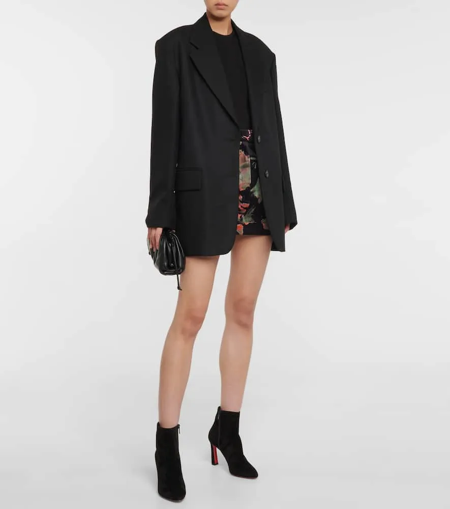 Christian Louboutin Eleonor 85 suede ankle boots