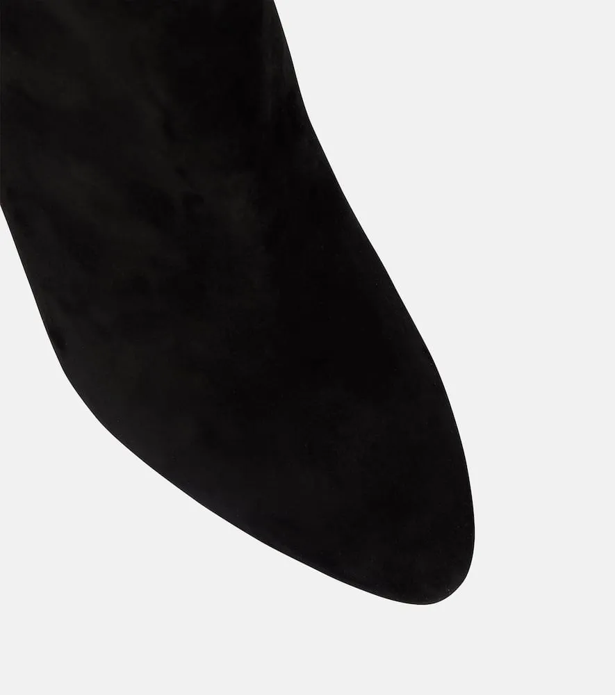 Christian Louboutin Eleonor 85 suede ankle boots