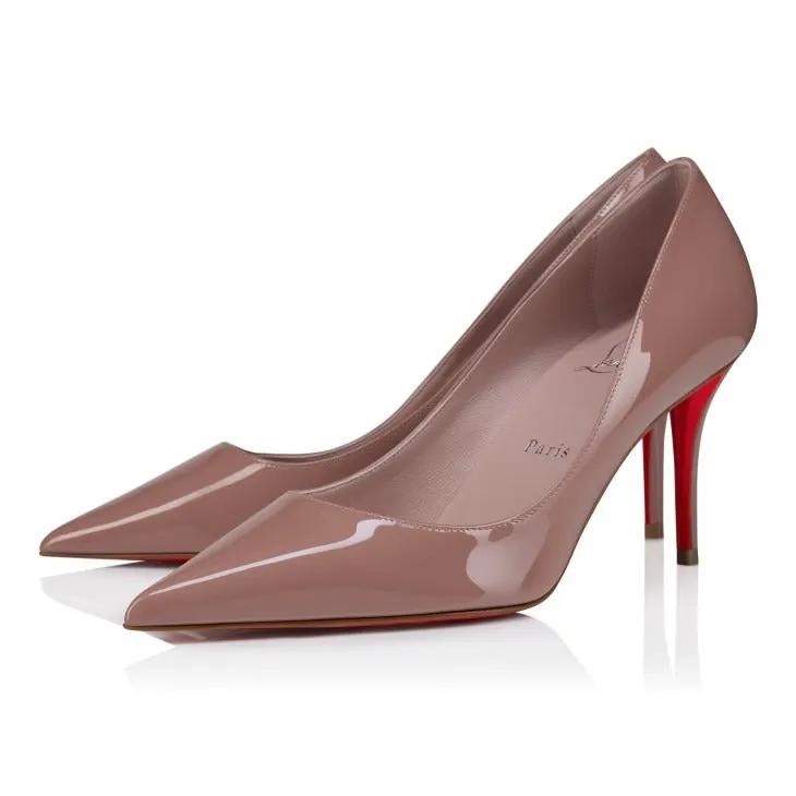 Christian Louboutin Miss Z 80 Patent Pump in Vintage Rose | In-Store Only