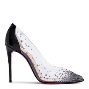 Degrastrass 100 black patent pumps