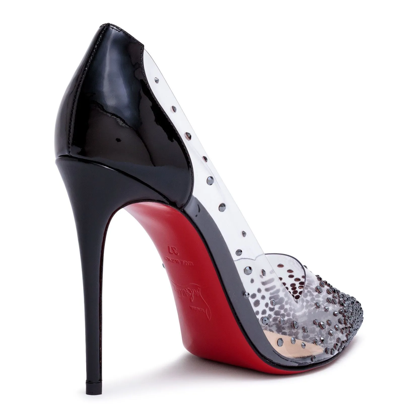 Degrastrass 100 black patent pumps