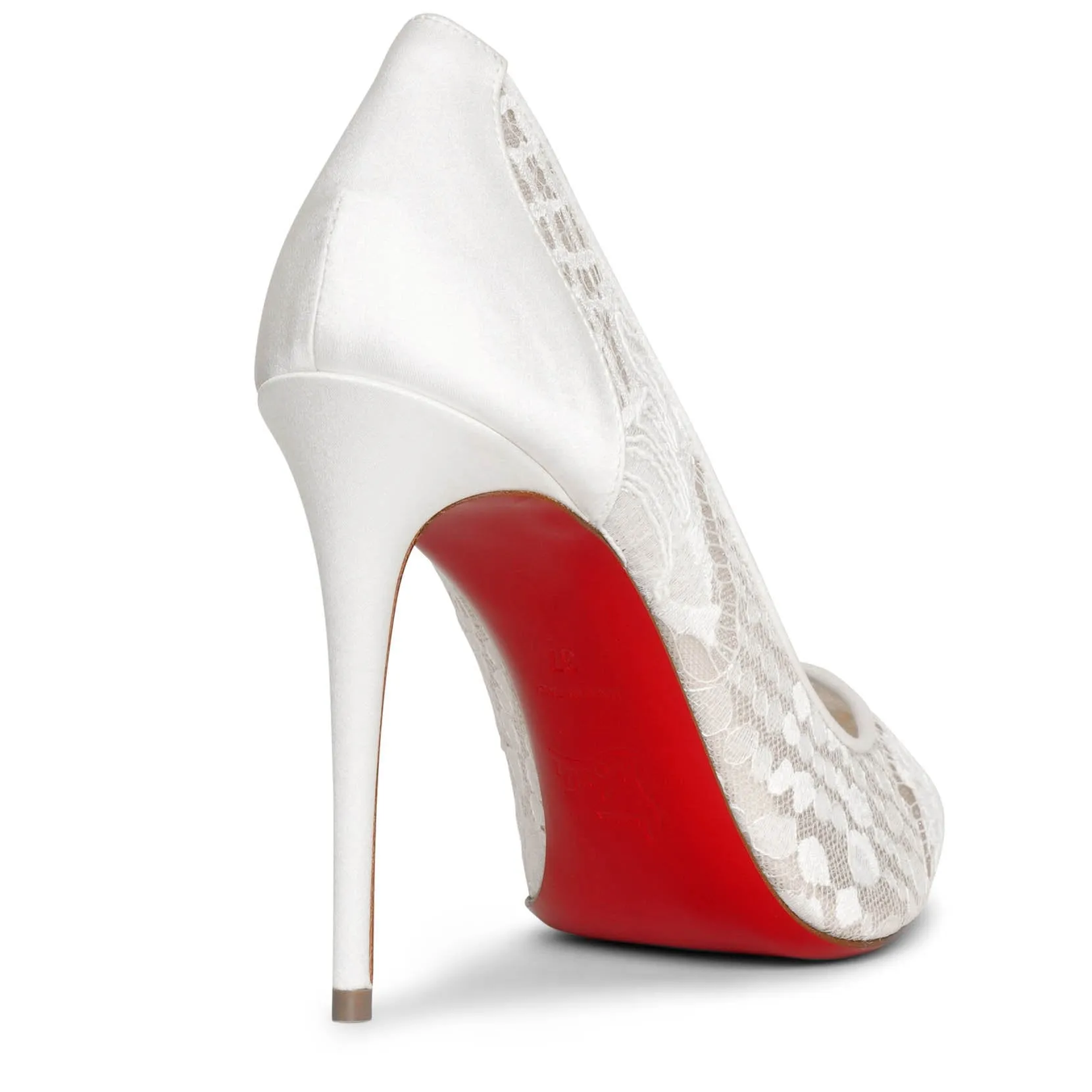 Follies Lace 100 white pumps