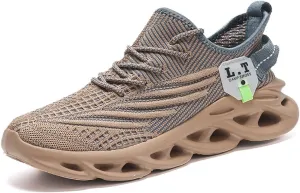 FUJEAK Mens Running Walking Tennis Shoes Mens Casual Fashion Gym Hiking Shoes for Men Sneakers Work Breathable Comfortable Lightweight