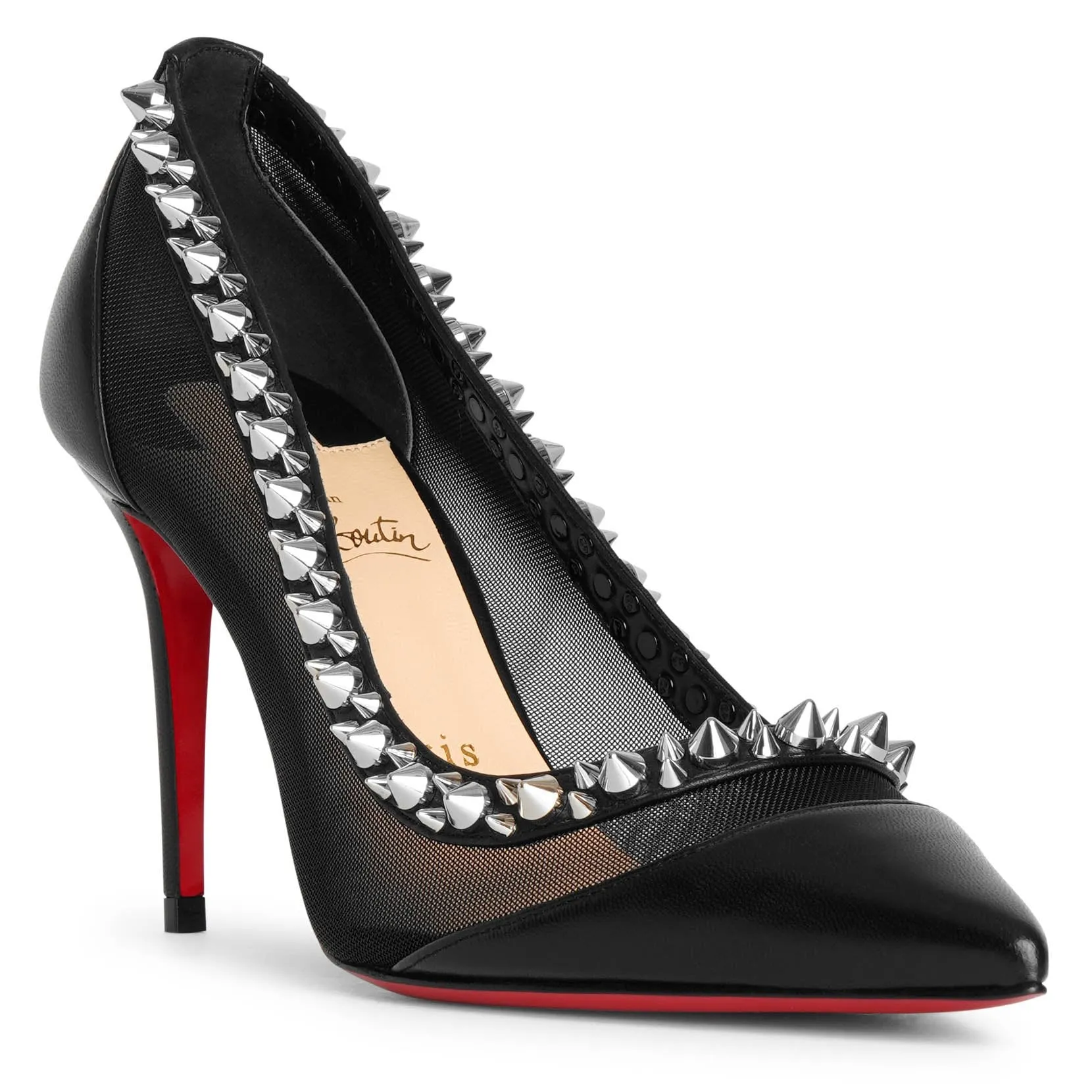 Galativi spikes 85 black pumps