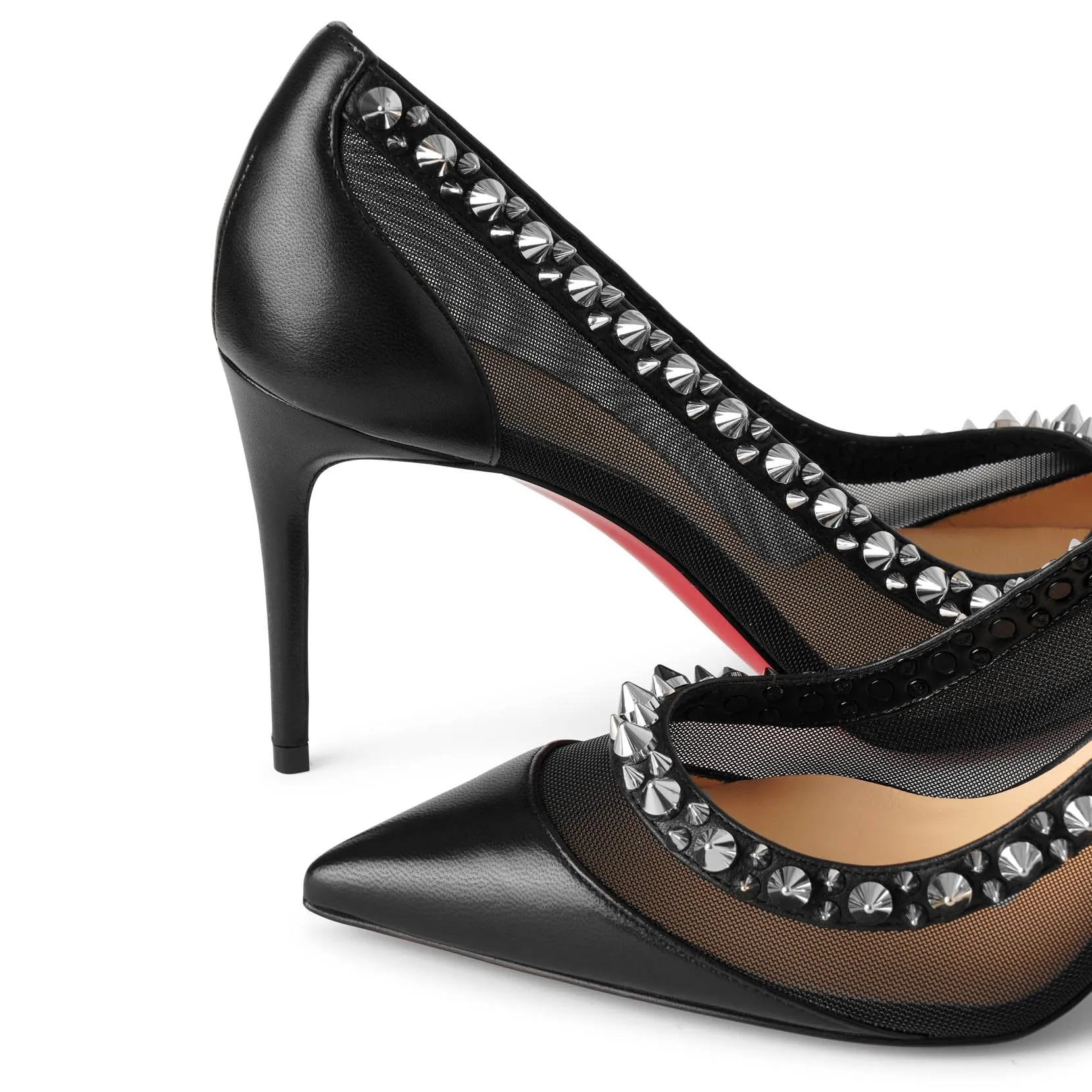 Galativi spikes 85 black pumps