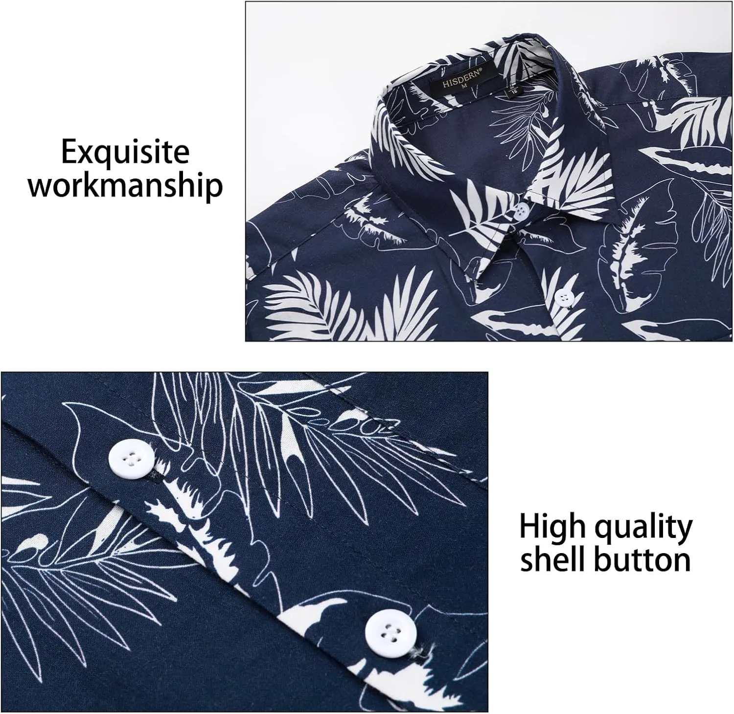 Hawaiian Shirt for Men Short Sleeve Button Down Shirt Men Casual Summer Tropical Beach Aloha Shirts for Men Hawaii Party