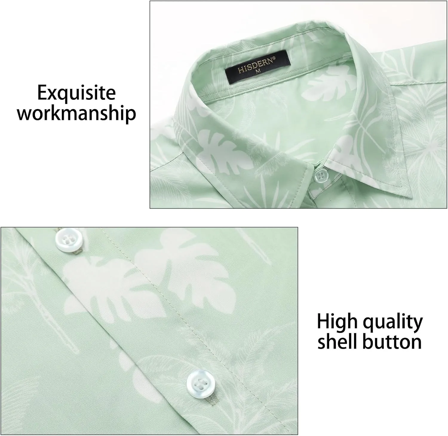 Hawaiian Shirt for Men Short Sleeve Button Down Shirt Men Casual Summer Tropical Beach Aloha Shirts for Men Hawaii Party