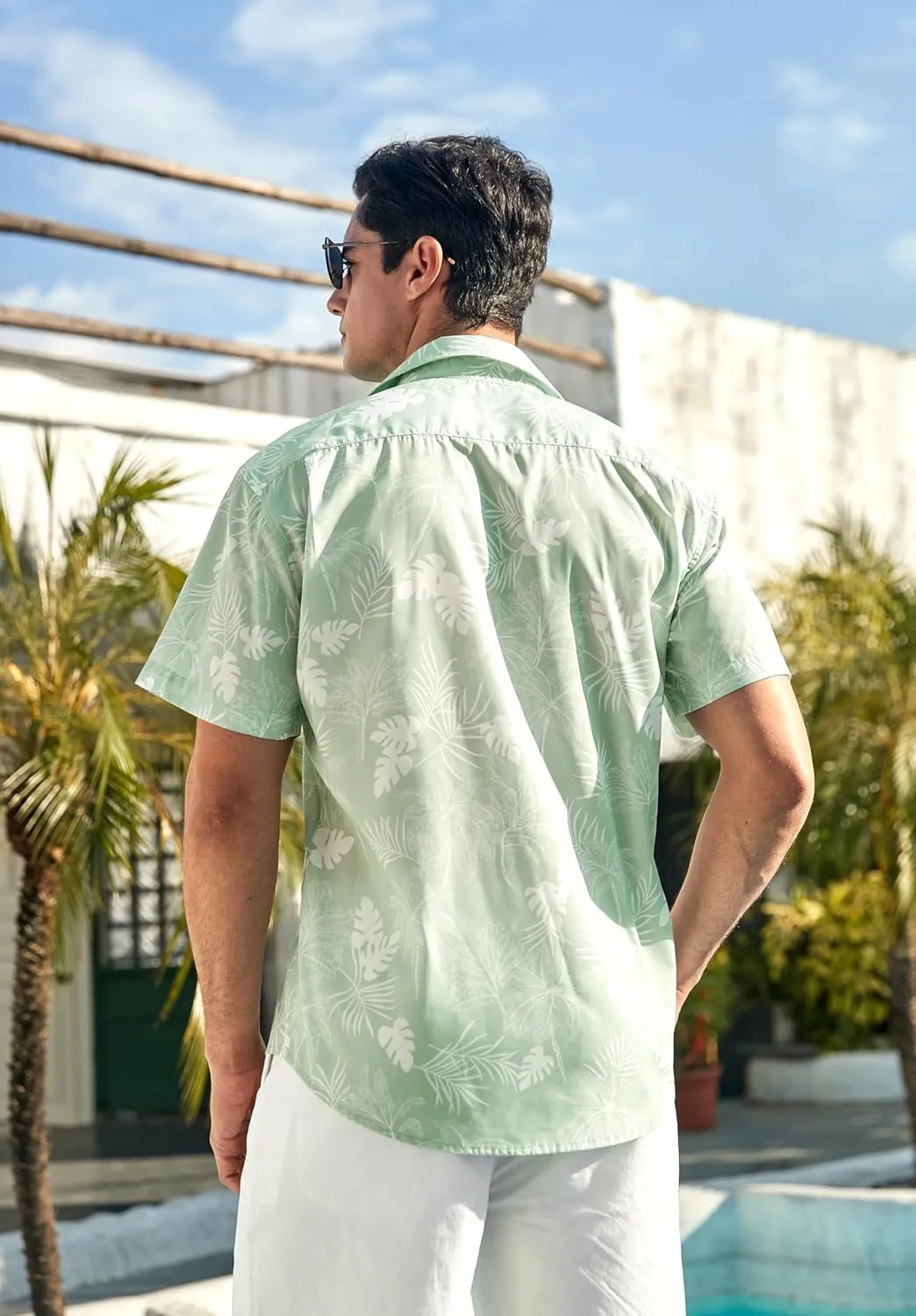 Hawaiian Shirt for Men Short Sleeve Button Down Shirt Men Casual Summer Tropical Beach Aloha Shirts for Men Hawaii Party