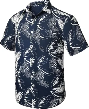 Hawaiian Shirt for Men Short Sleeve Button Down Shirt Men Casual Summer Tropical Beach Aloha Shirts for Men Hawaii Party