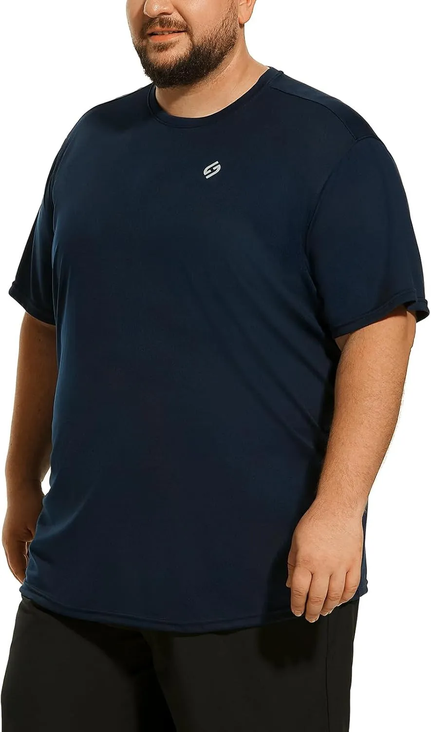 HOdo Big and Tall Mens T-Shirt Crewneck Tees Moisture Wicking 2XL-6XL