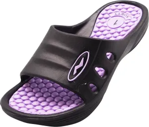 Norty GIRL'S 11-4 SLIDE SANDAL PURPLE