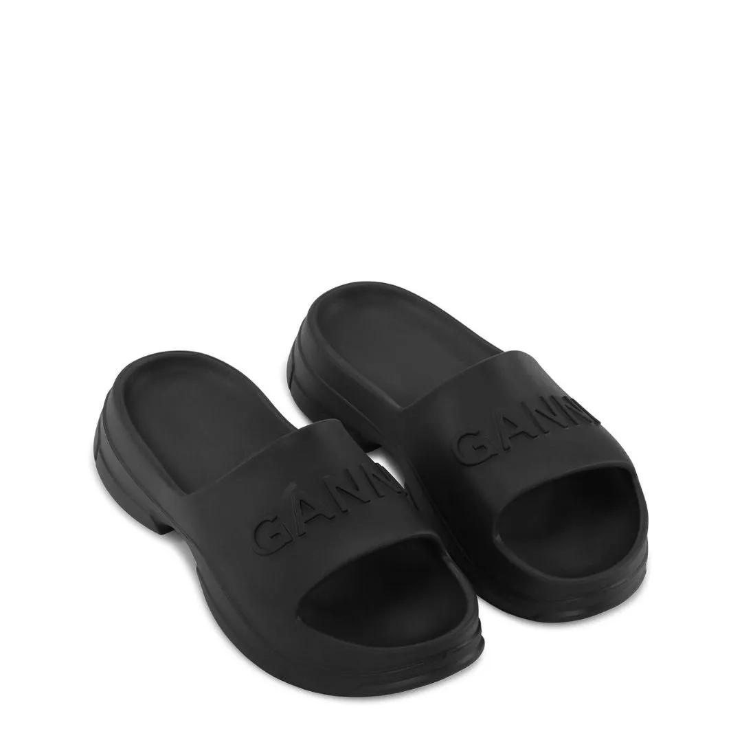 Pool Slide Sandals (Black)