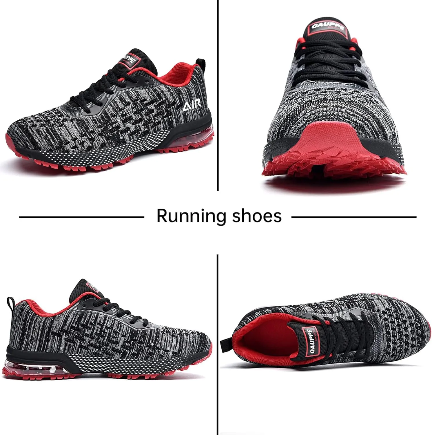 QAUPPE Mens Running Shoes Athletic Trail Tennis Sneaker (US7-12.5 D(M)
