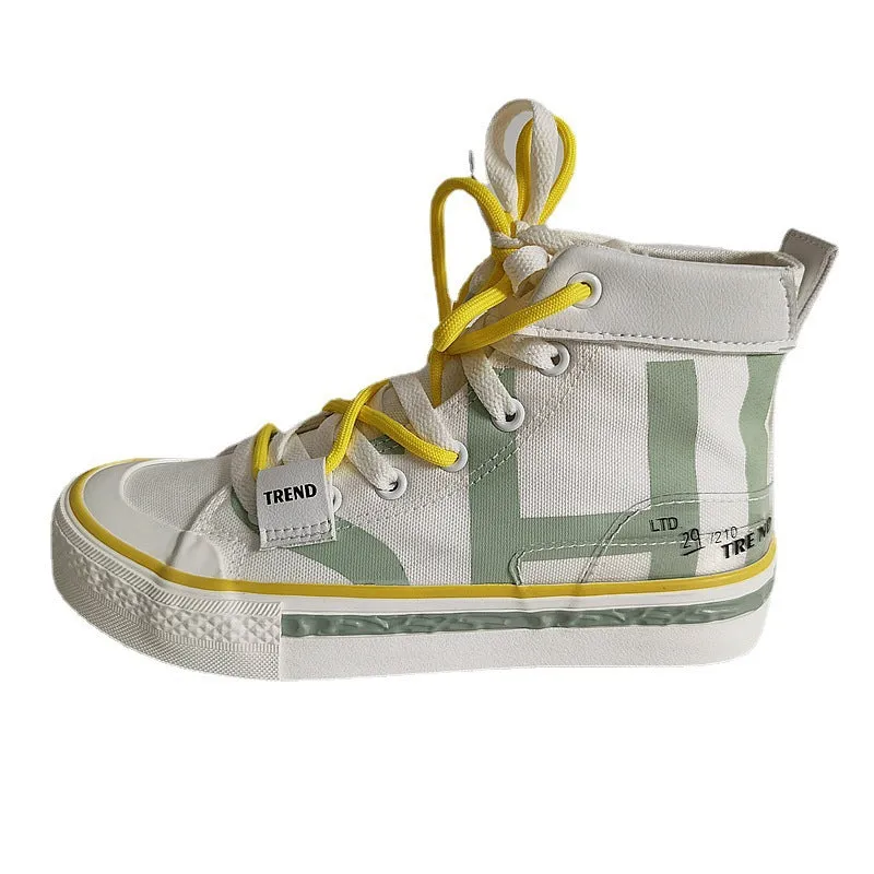 Women's Graffiti Retro Old Style Korean Versatile Autumn Women's Shoes