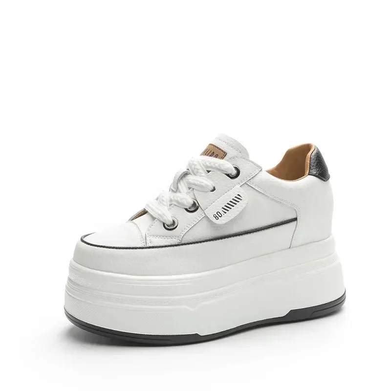 Women's Platform Thick Sole Wedge Heel Sneaker Shoes