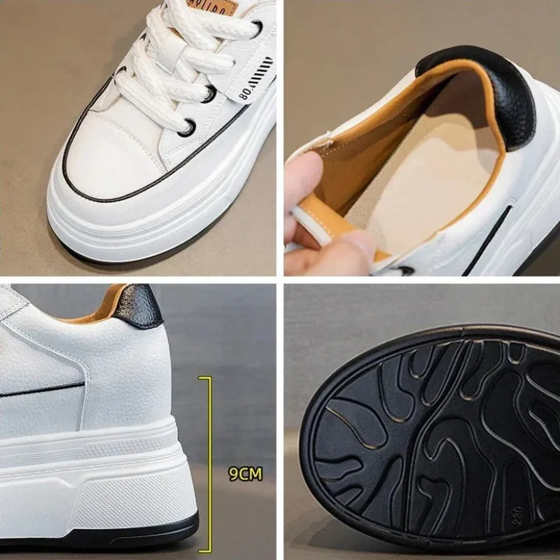 Women's Platform Thick Sole Wedge Heel Sneaker Shoes