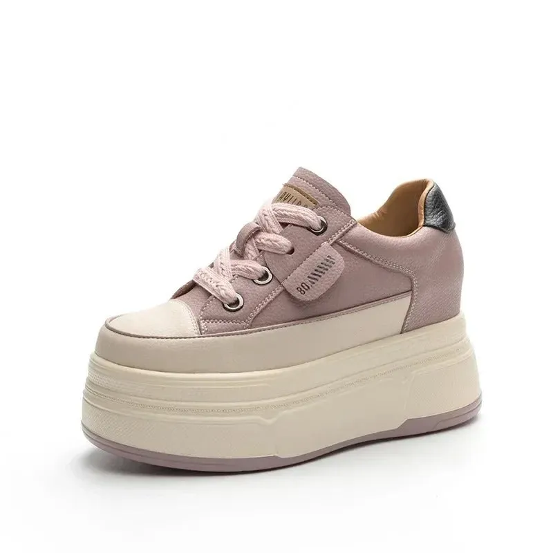 Women's Platform Thick Sole Wedge Heel Sneaker Shoes